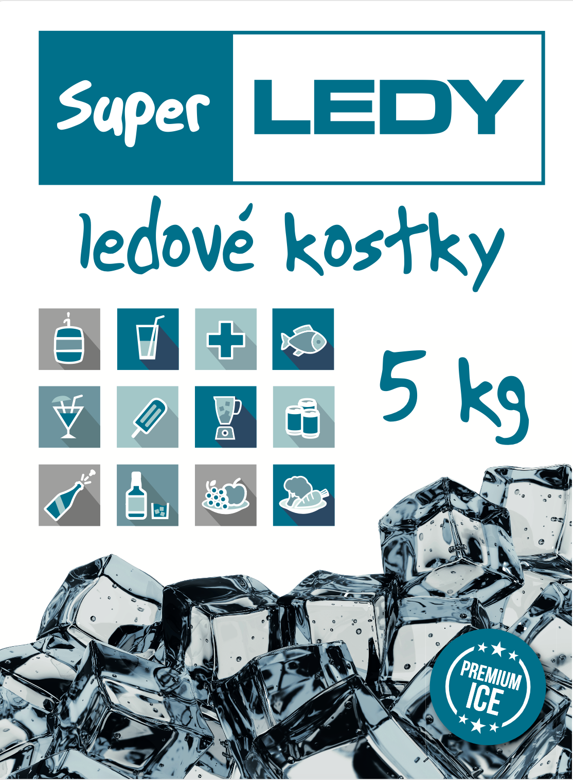 Ledové kostky 5 kg