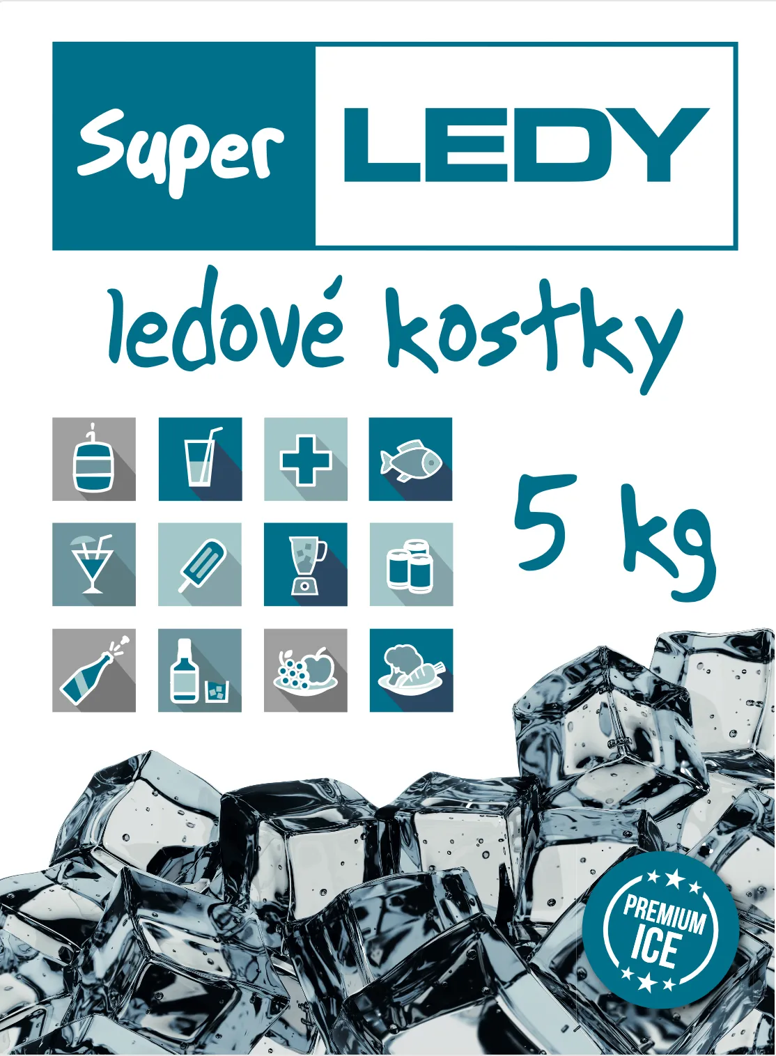 Ledové kostky 5 kg